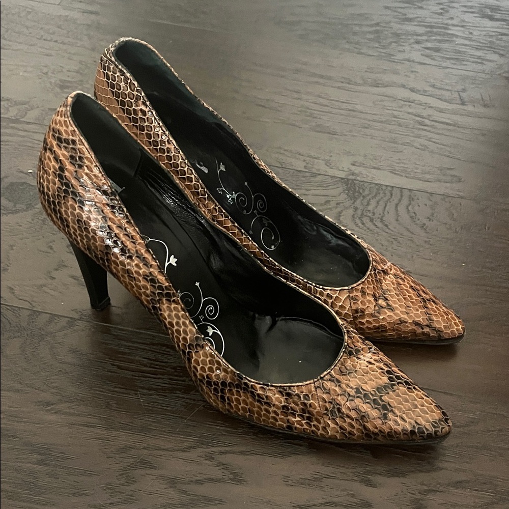 Tibi Snakeskin Heels Size 9.5
